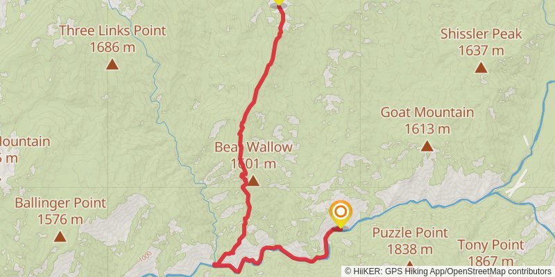 Ultra Pedestrian North Loop stage 35 Map