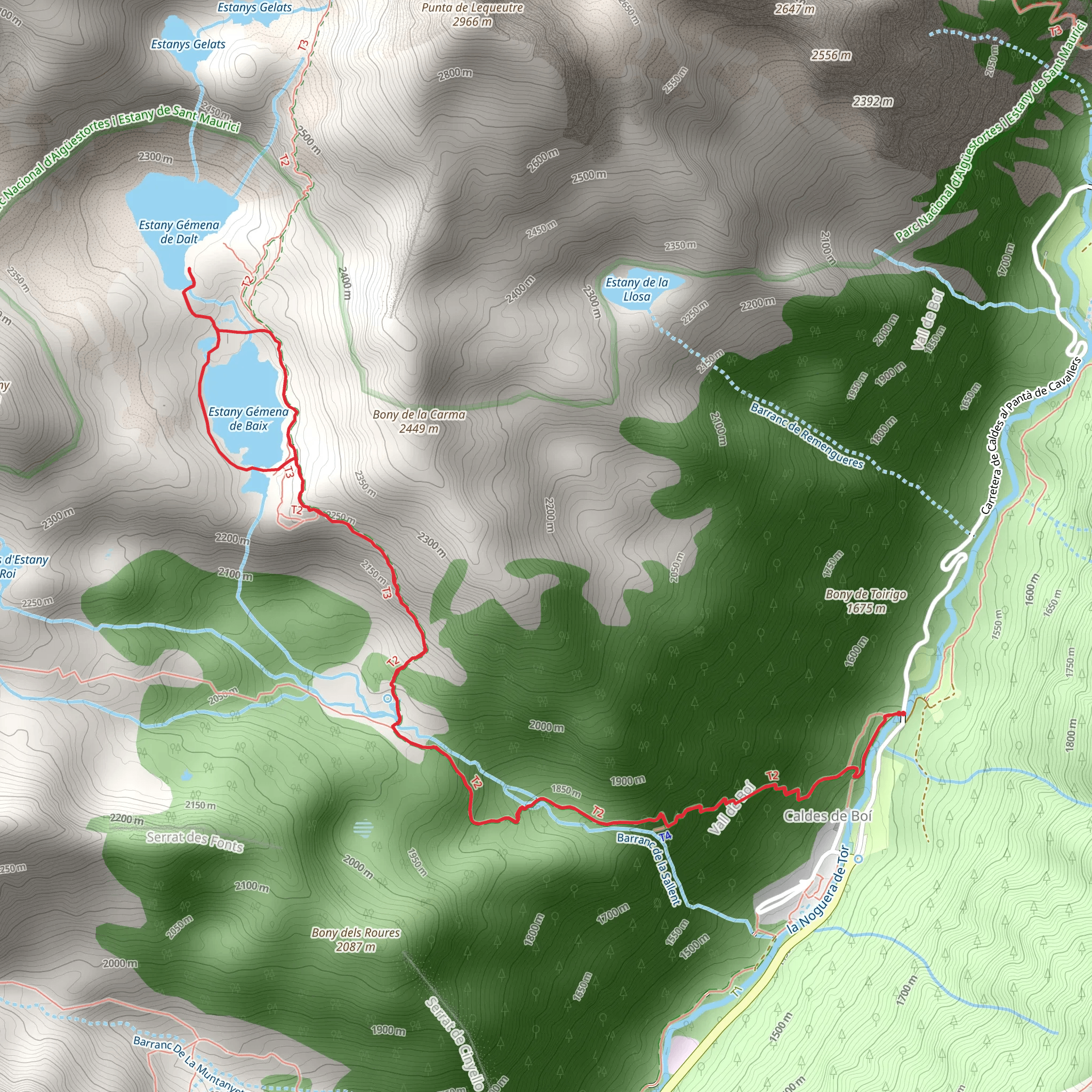 Estanys de Gémena mobile static map