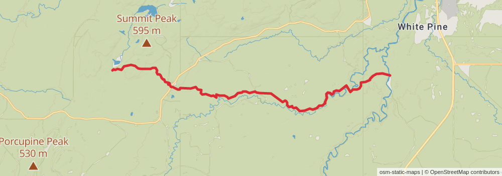 American Perimeter Trail - North Country Primary stage 116 Map