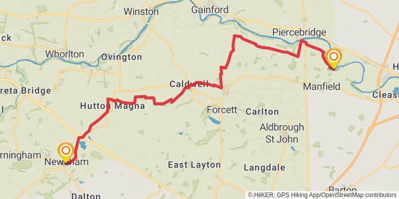 Yorkshire Round stage 20 Map
