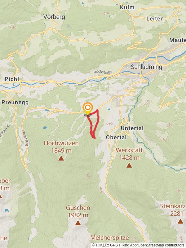 Mushroom Nature Loop Trail mobile static map