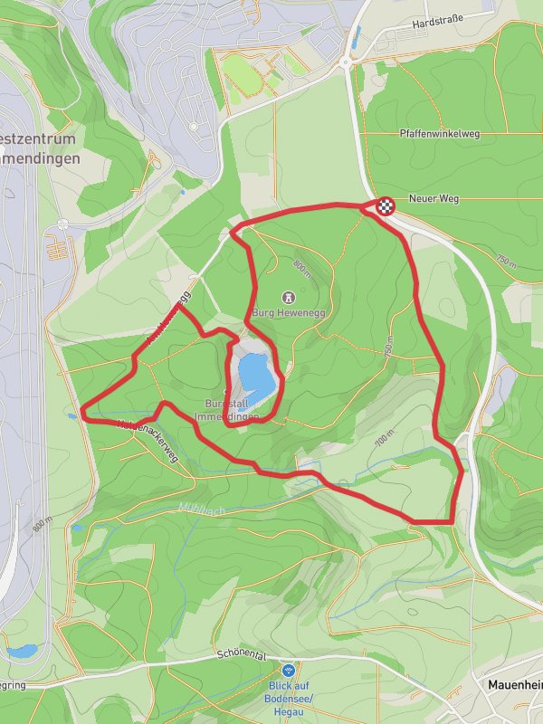 Höweneg and Höweneggkratersee Loop mobile static map