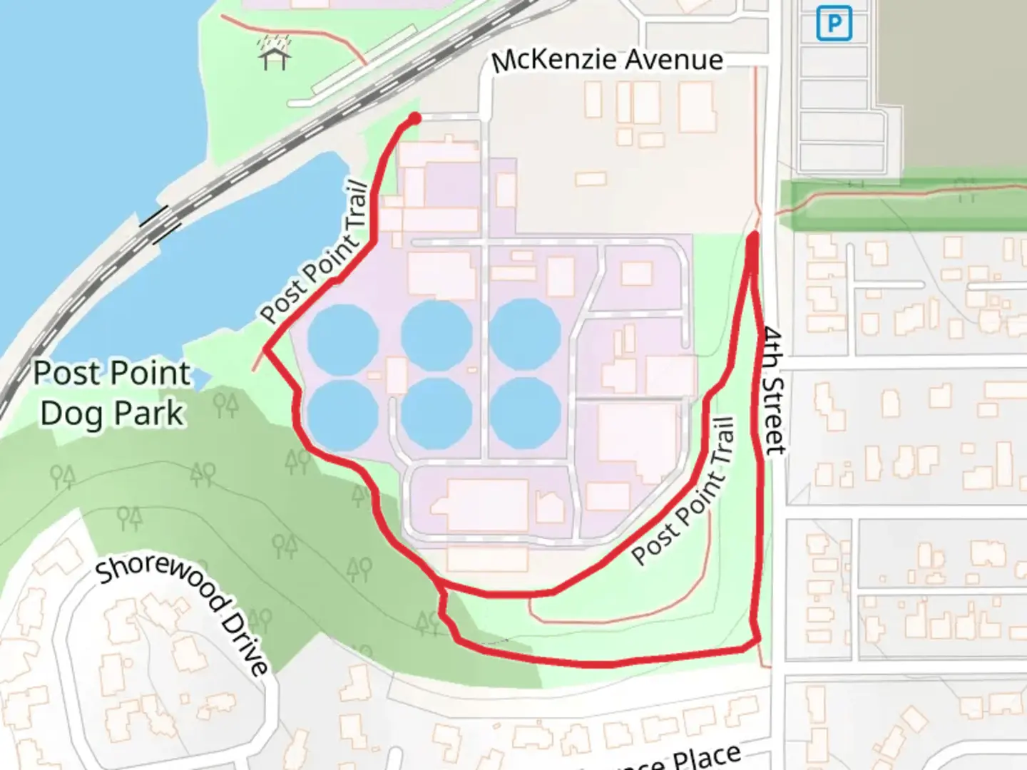An image depicting the trail Post Point Loop Trail and its surrounding area.
