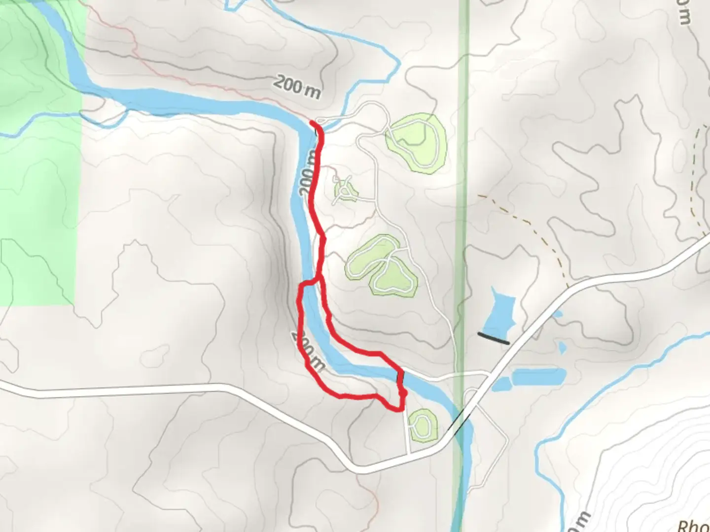 An image depicting the trail St Francis River Loop and its surrounding area.
