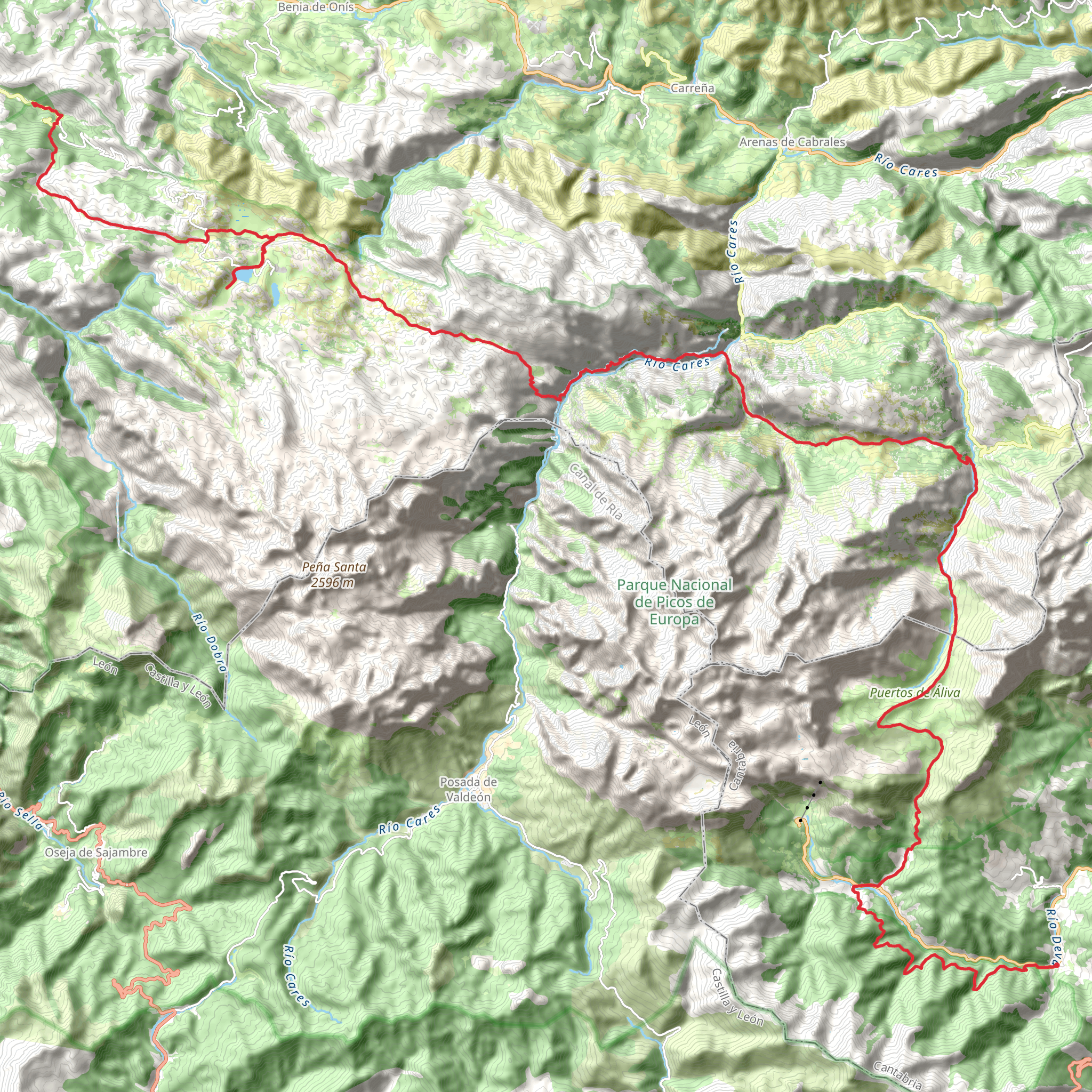 GR 202 Ruta de la Reconquista mobile static map