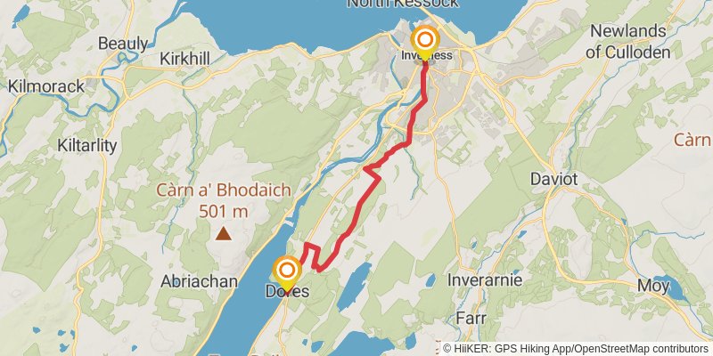 Loch Ness 360 Trail stage 7 Map