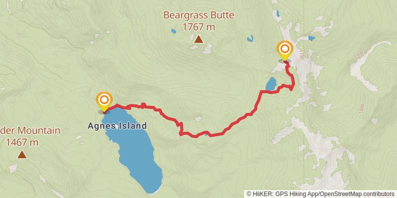 Packwood Lake Trail stage 2 Map