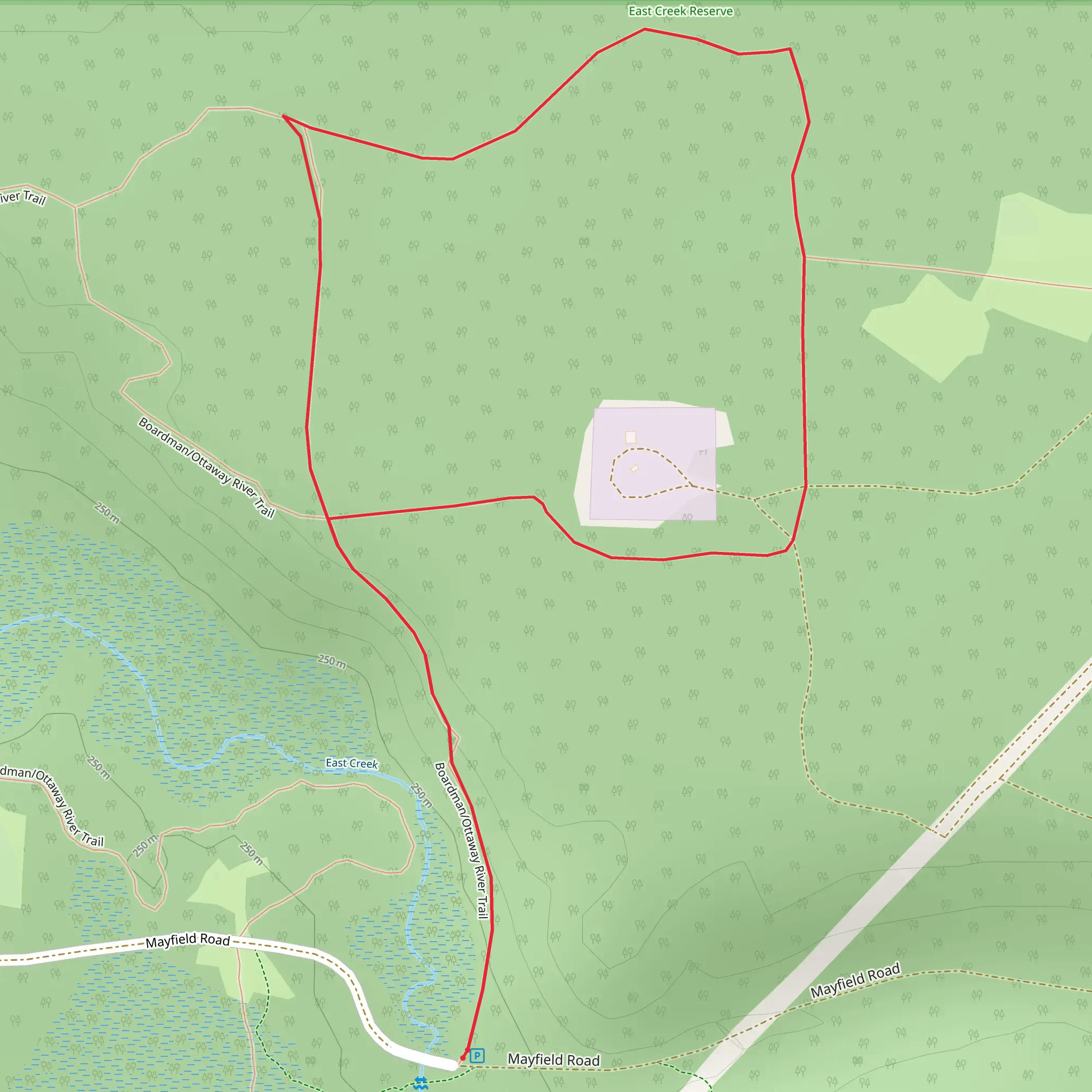 Mayfield Road Loop mobile static map