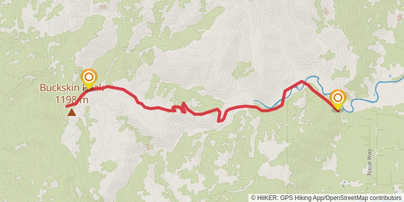 Buckskin Peak Trail stage 2 Map