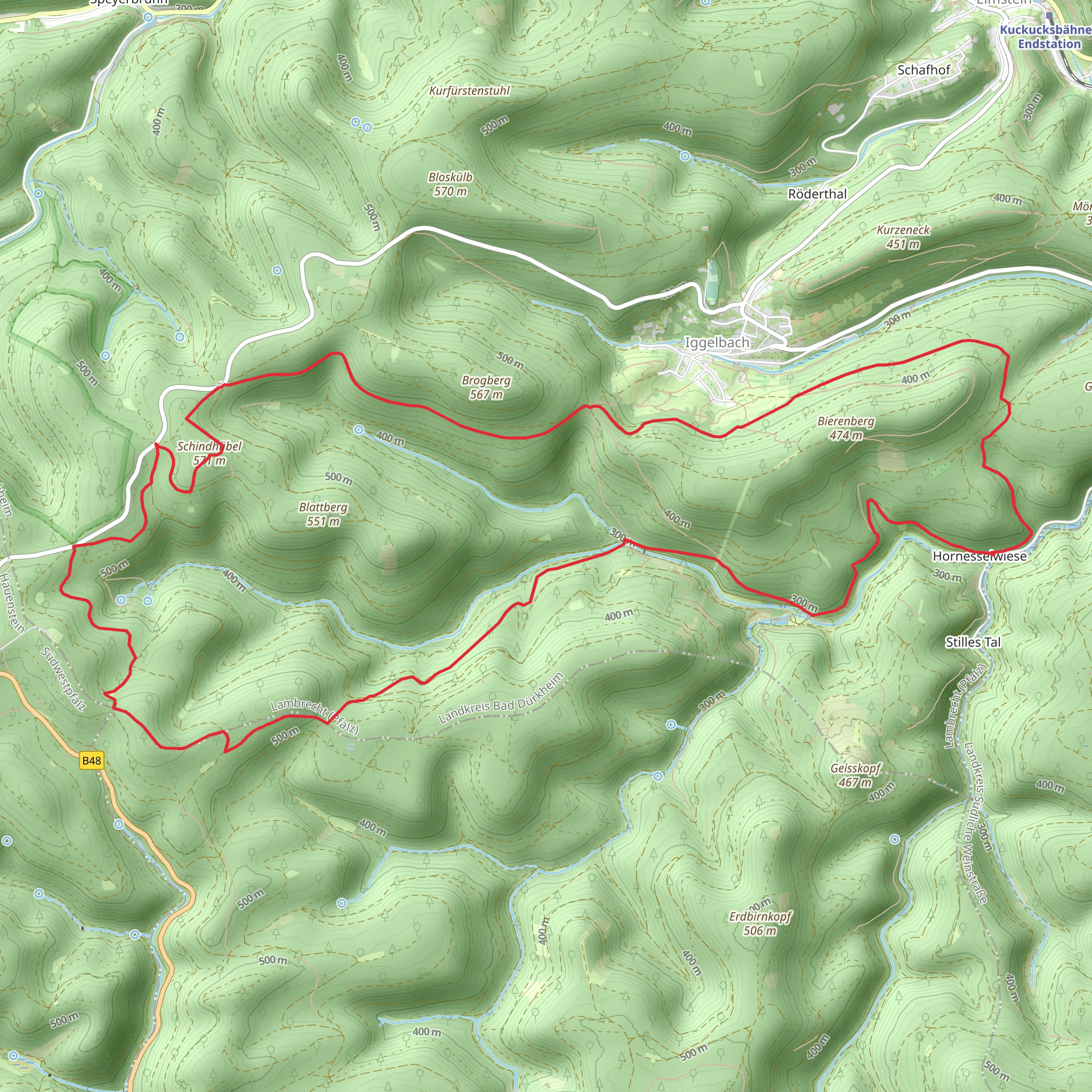 Hornesselwiese Loop mobile static map