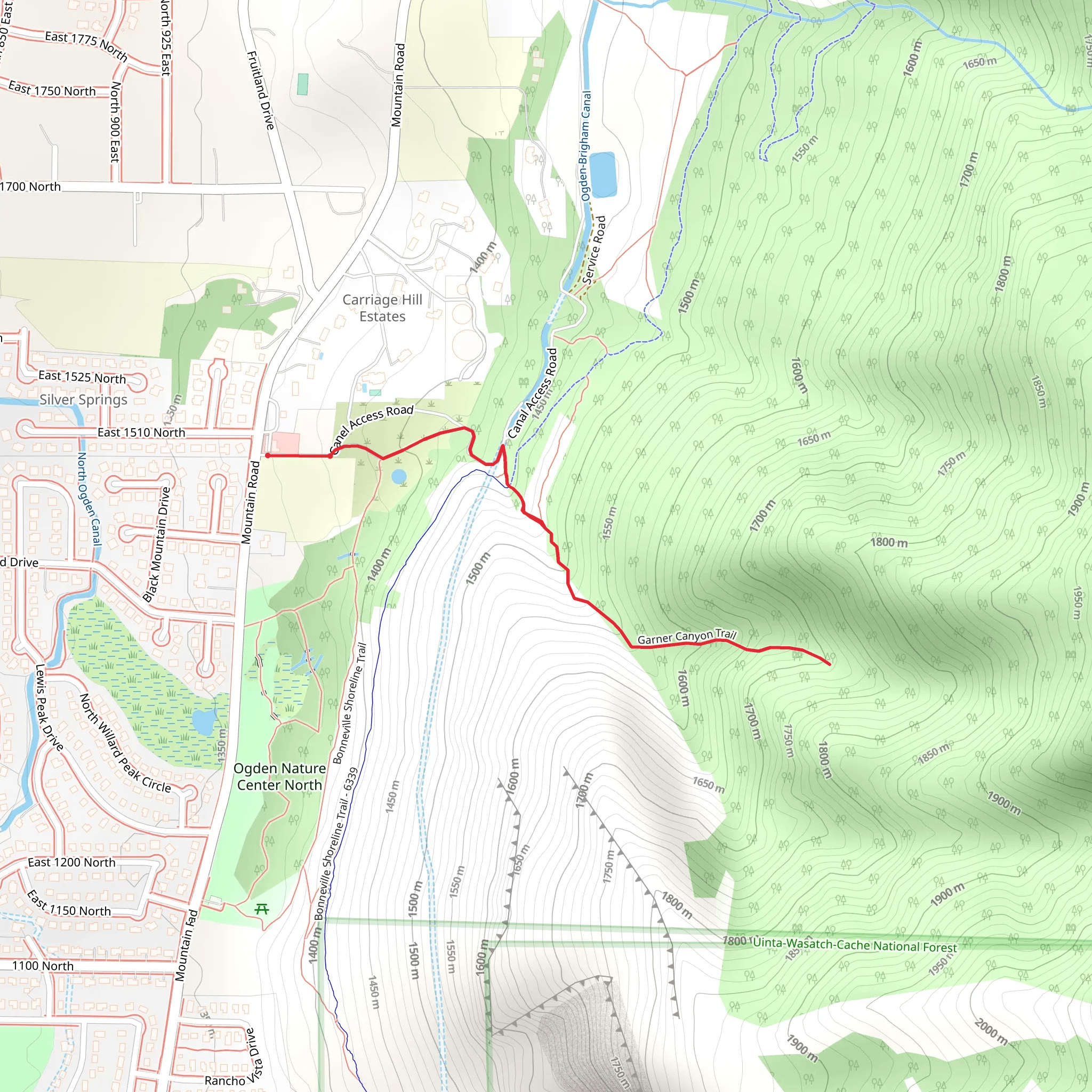Gamer Canyon Trail mobile static map