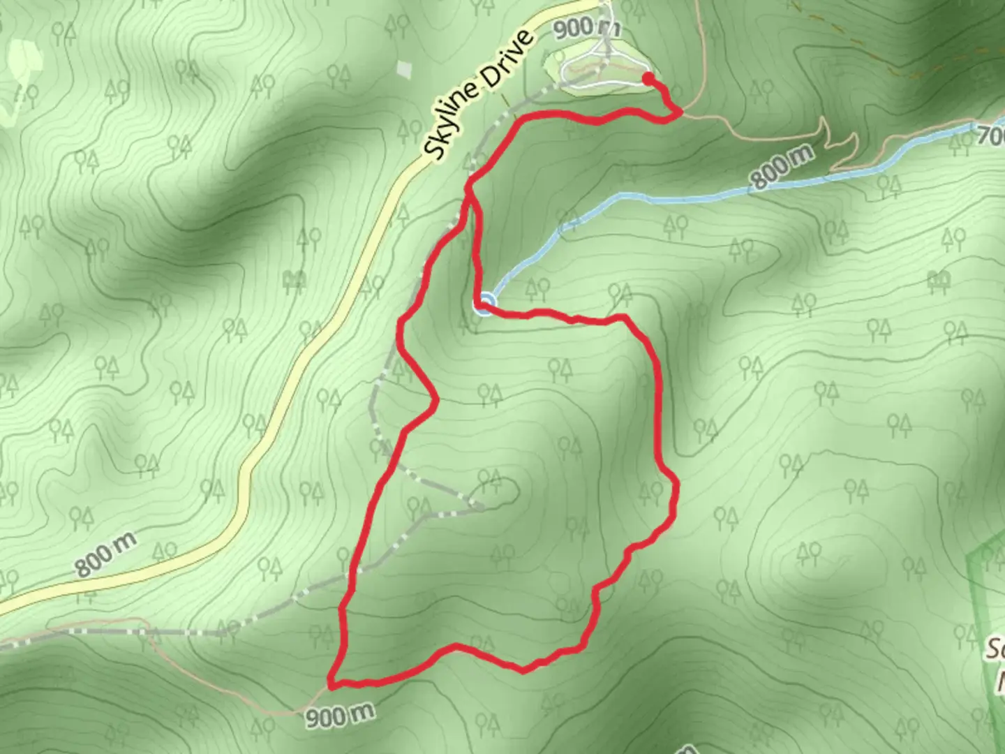 An image depicting the trail Saddleback Mountain Loop Trail and its surrounding area.