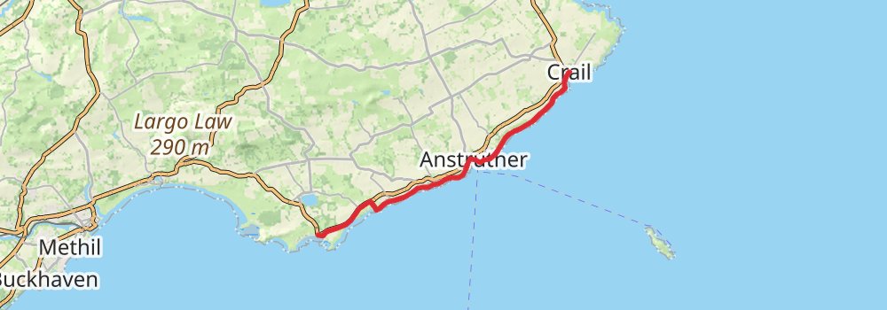 Best of Fife Coastal Path 5-Day Moderate Tour (Hillwalk Tours) stage 3 Map