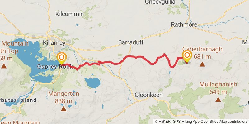 Sandymount to Portmagee stage 27 Map