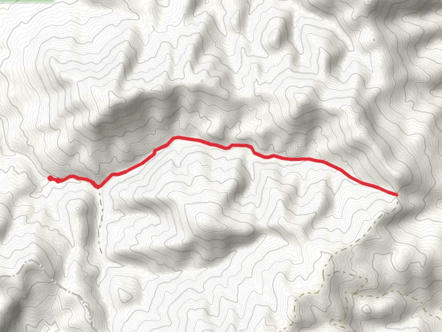 An image depicting the trail South Cherry Creek Road and its surrounding area.