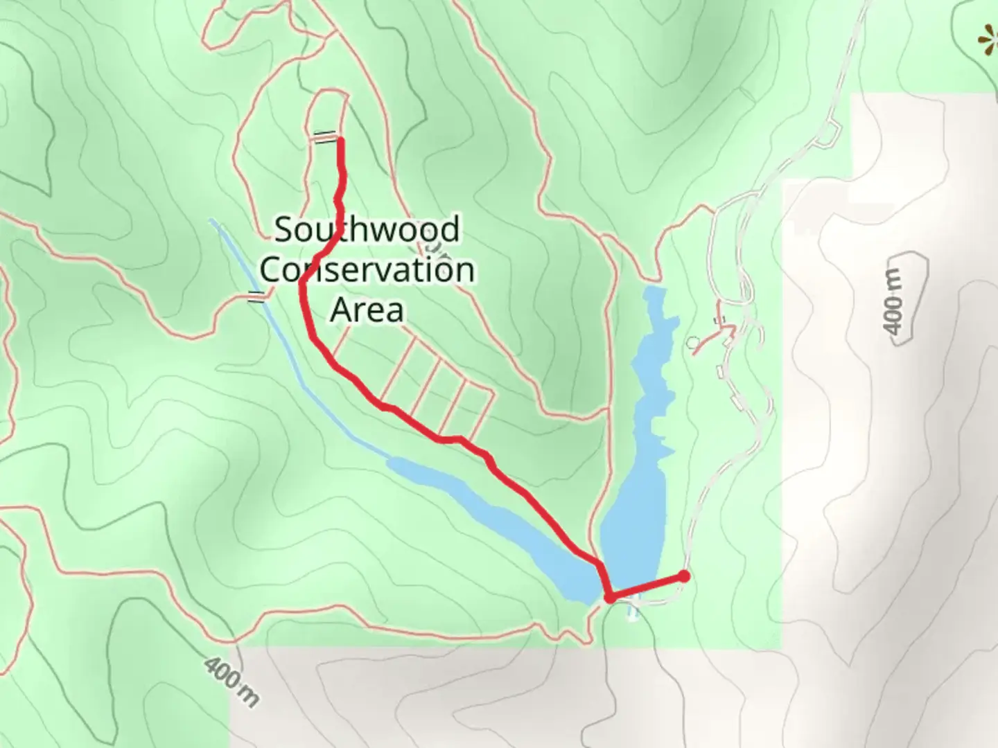 An image depicting the trail Southwood Interpretive Trail and its surrounding area.