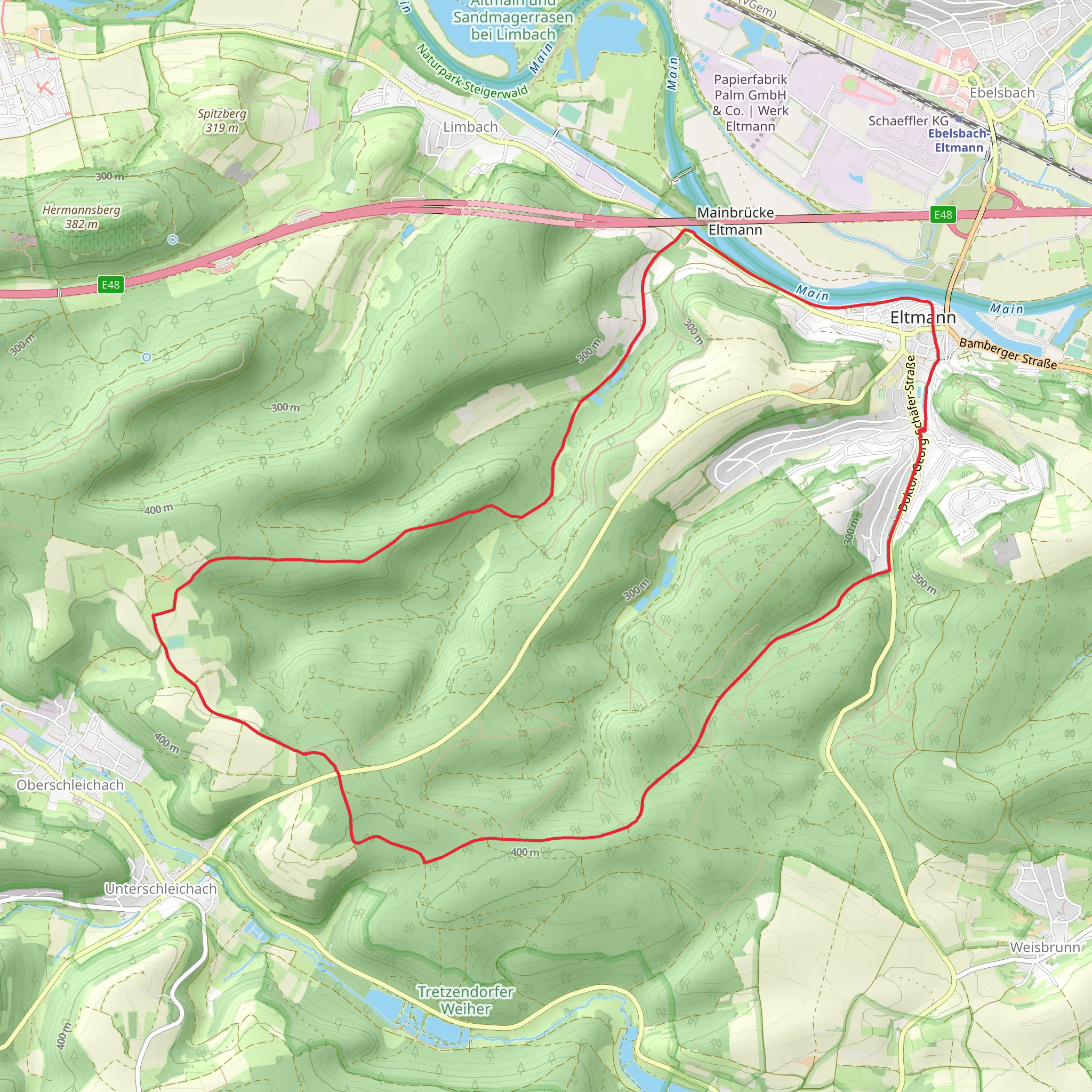 Rundweg Eltmann mobile static map