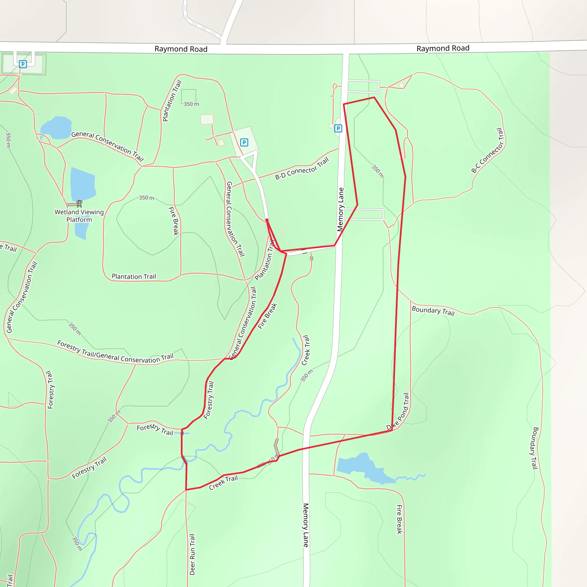 Genesee County Park and Forest - North Loop mobile static map