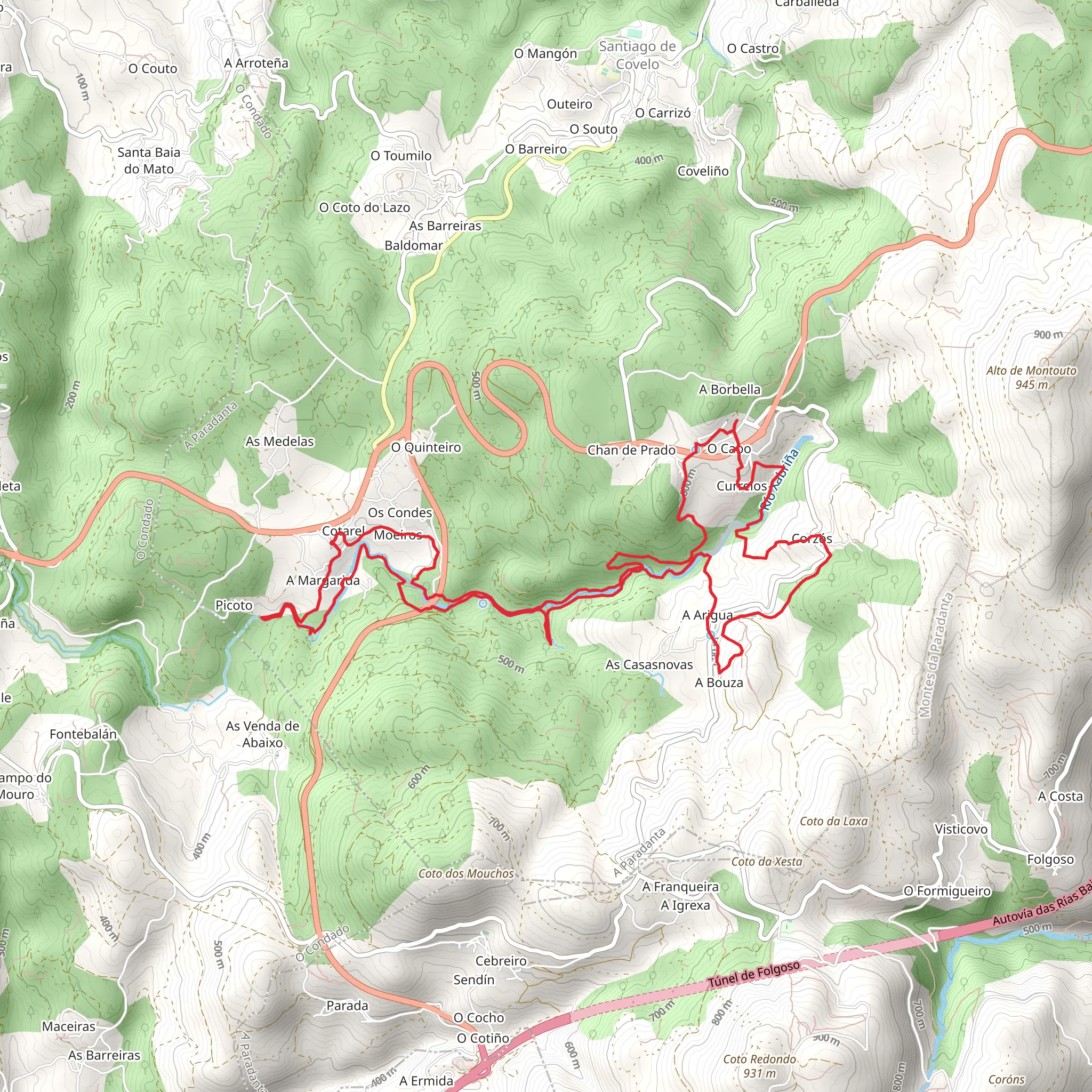 Rota do Xabriña PR G 119 mobile static map