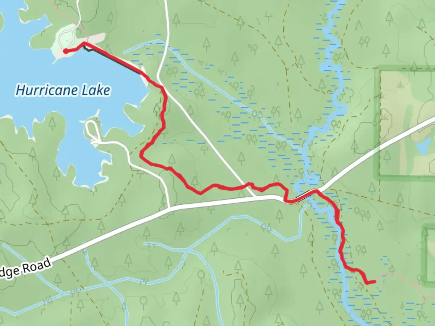 An image depicting the trail Blackwater River via Florida Trail and its surrounding area.