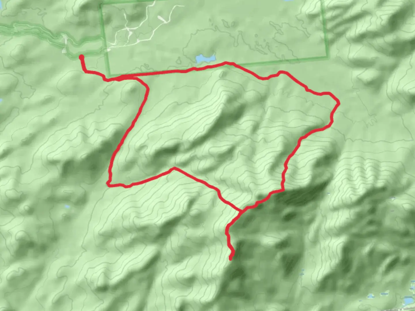 An image depicting the trail Mount Emmons and Seward Mountain Loop Trail and its surrounding area.