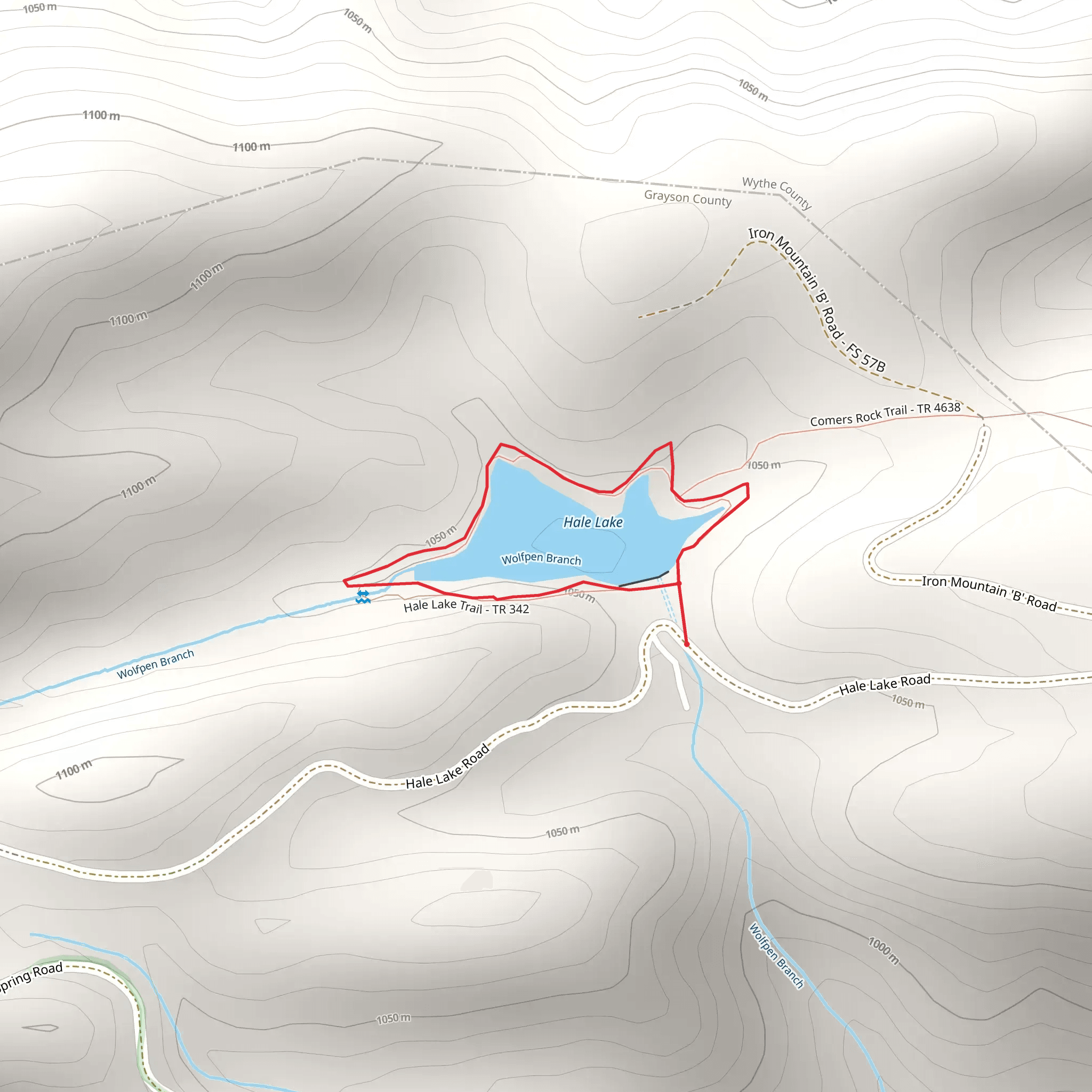 Hale Lake Trail mobile static map