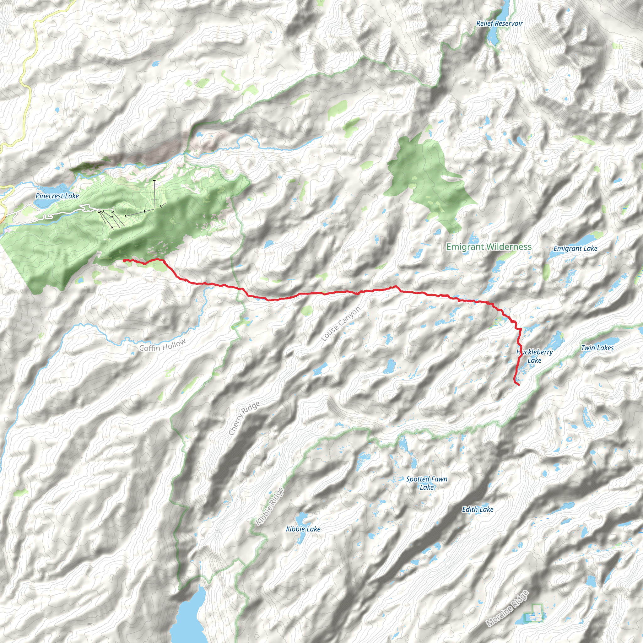 Bell Meadow Trail mobile static map