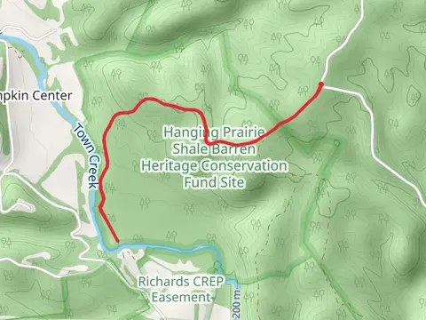 Town Creek from Jacobs Road