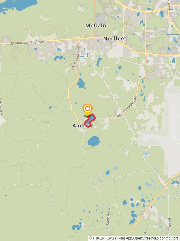 Silver Lake Loop mobile static map