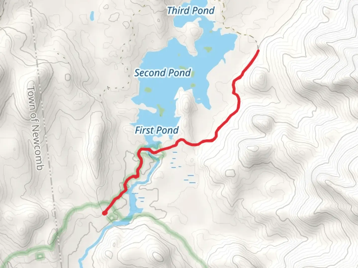 An image depicting the trail Boreas River to Second Pond Trail and its surrounding area.