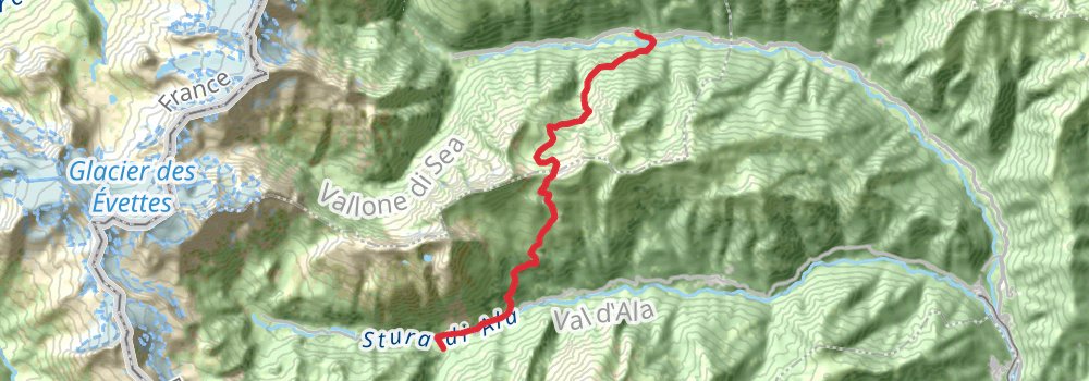 Grande Traversata delle Alpi stage 29 Map