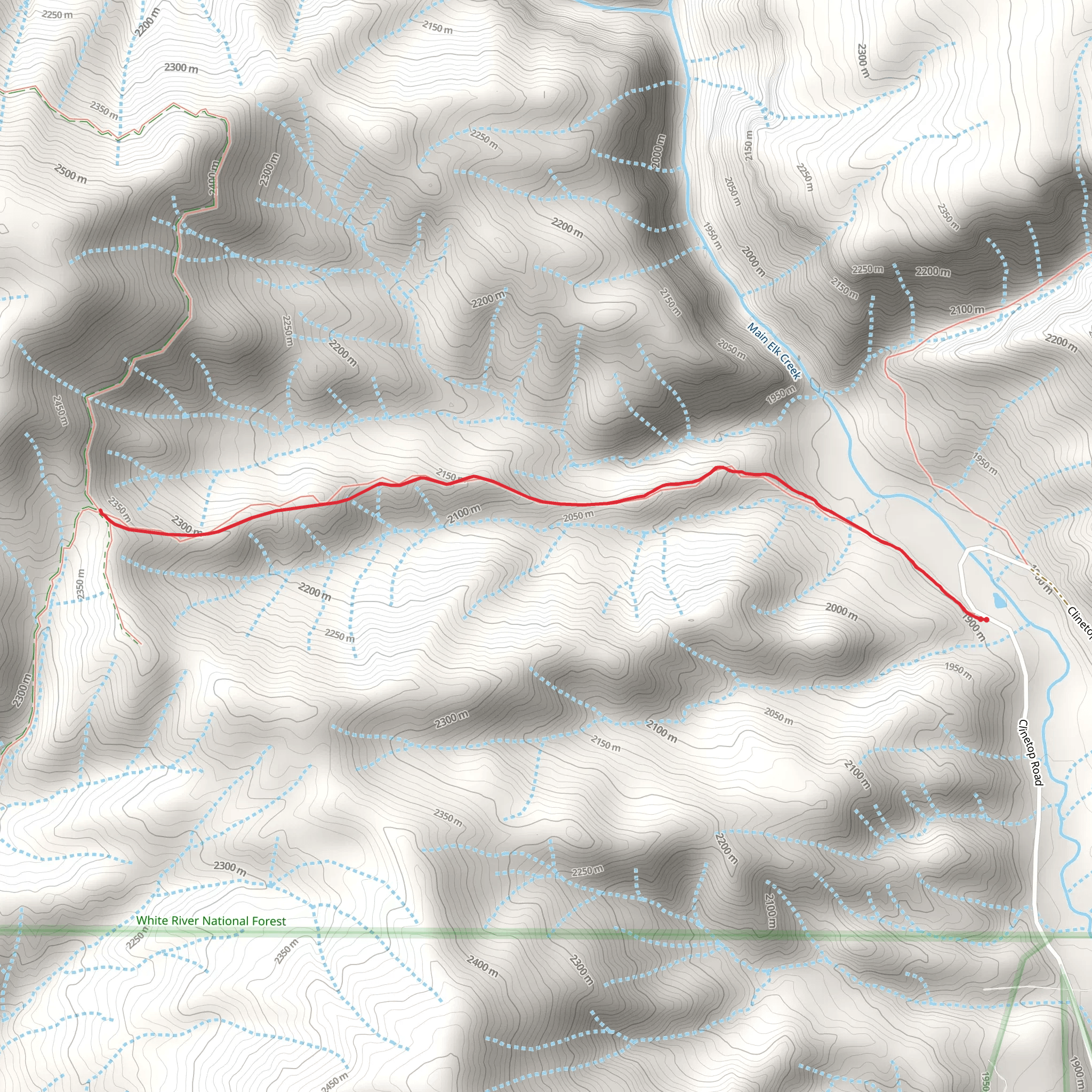 Main Elk Trail mobile static map