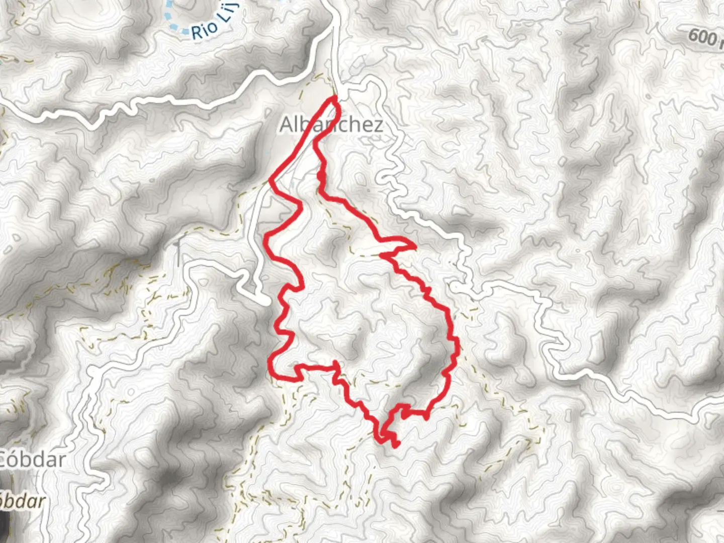 An image depicting the trail De las Aguas PR A 355 and its surrounding area.