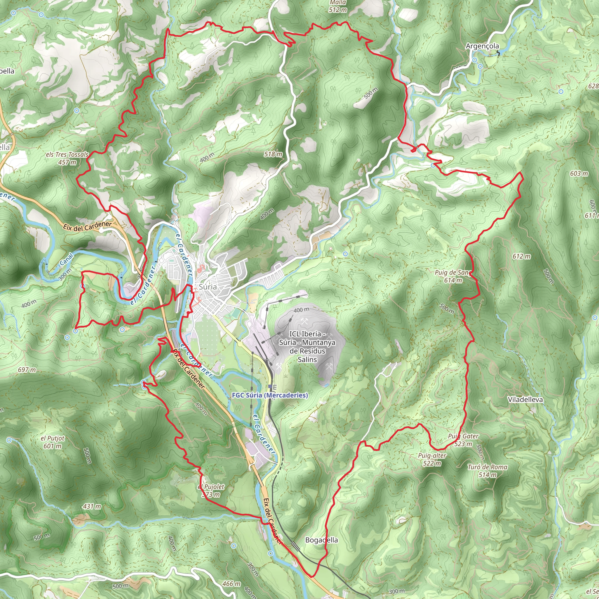 Suria Trail PR C 134 mobile static map