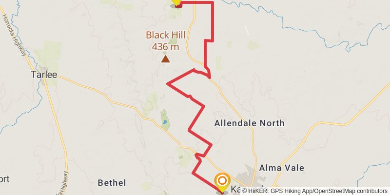 Mawson Trail alt 4 Map
