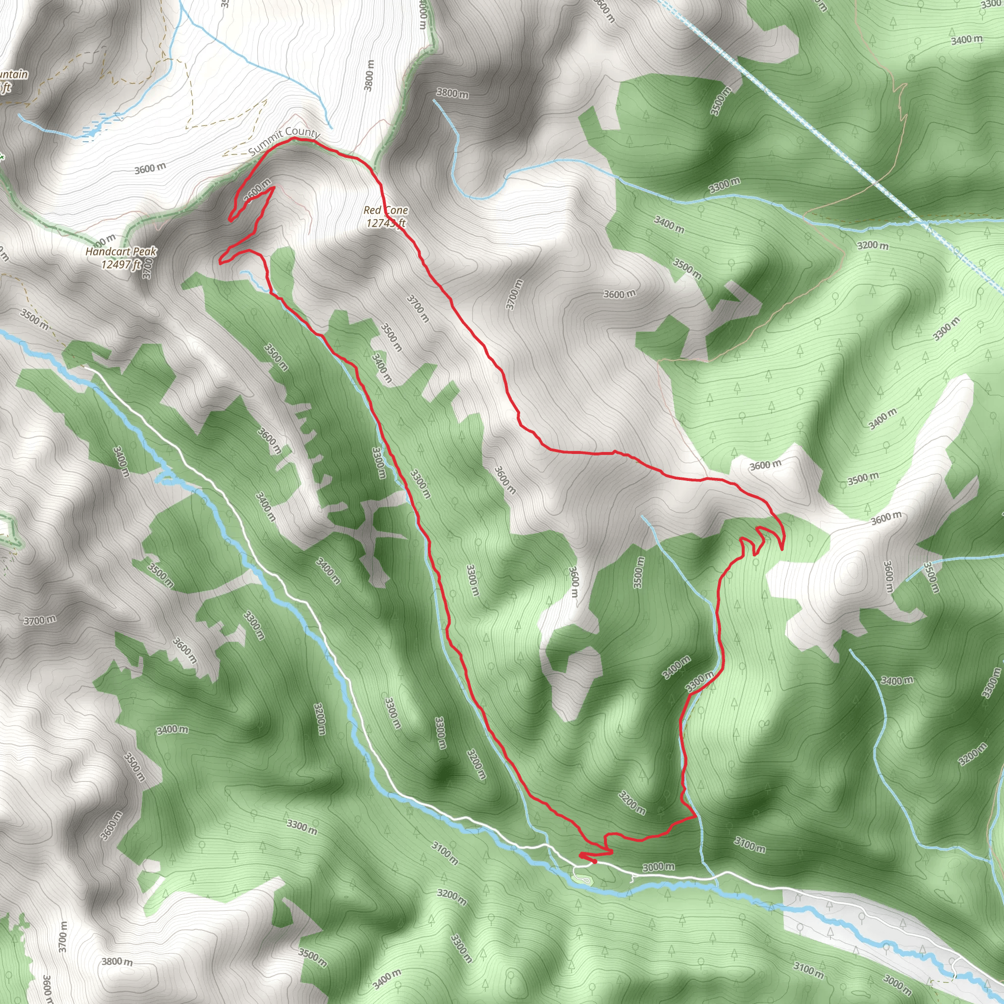 Red Cone Loop mobile static map