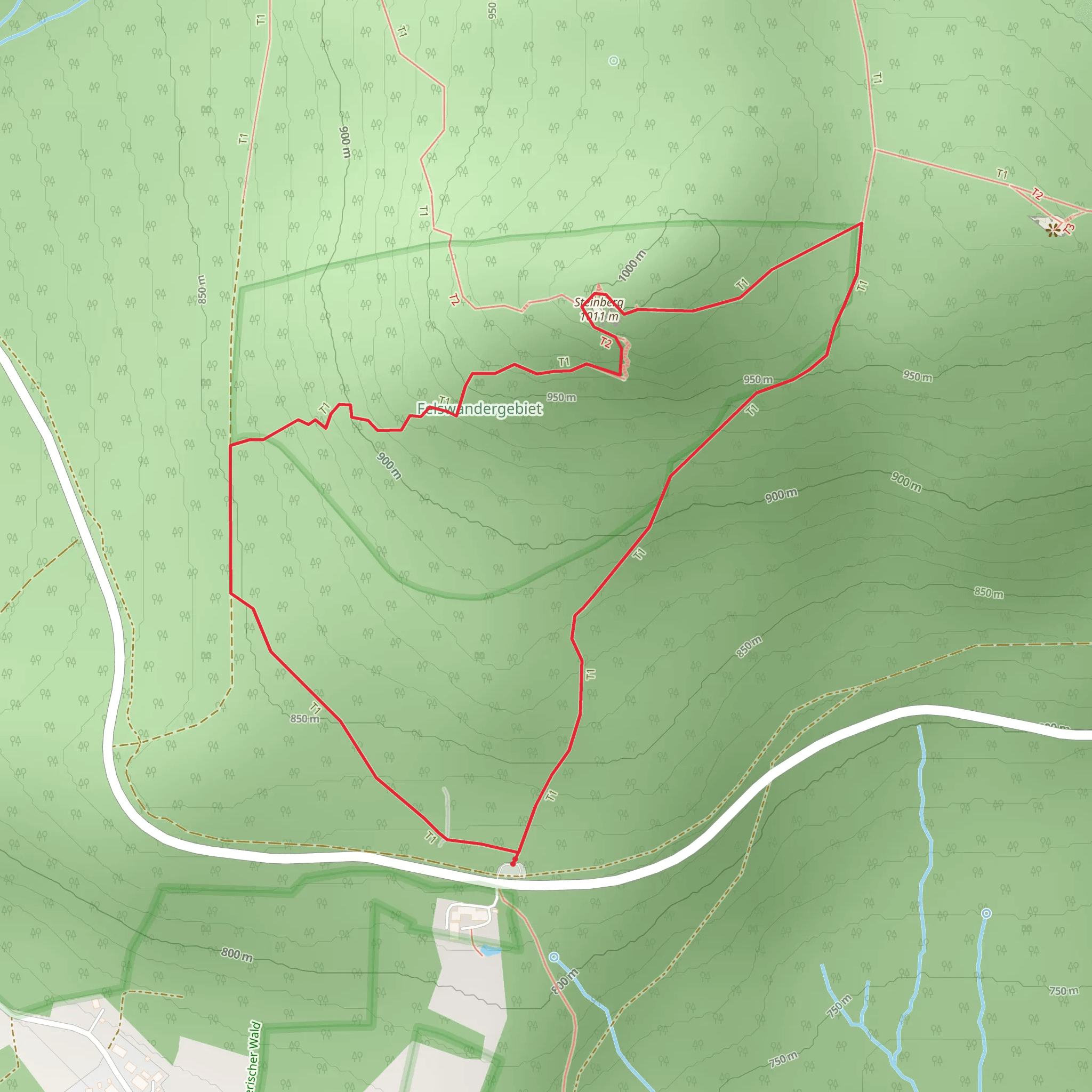 Kleine Kanzel Loop via Haselhuhn mobile static map