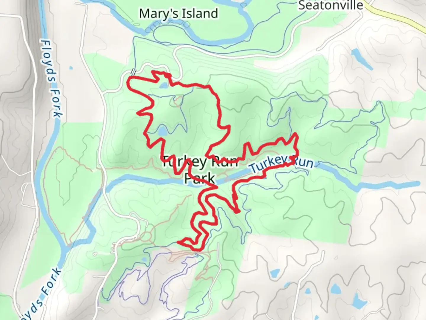 An image depicting the trail Paw-Paw and Louisville Loop Trail and its surrounding area.