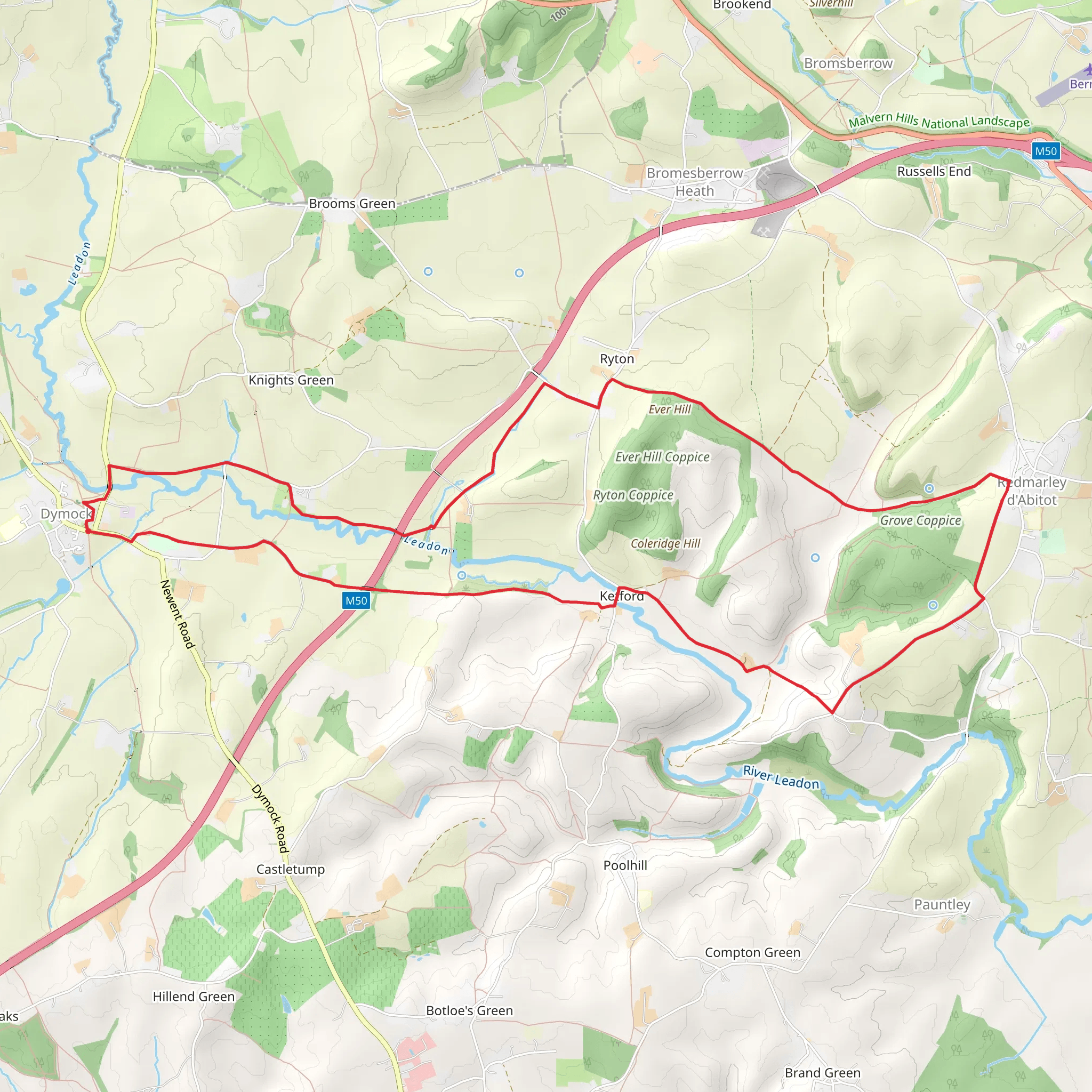 Poets Path No 1 mobile static map