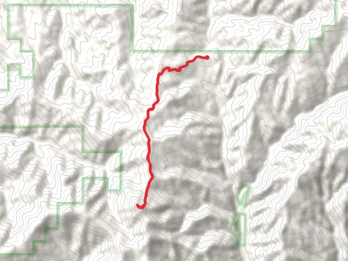 An image depicting the trail Mount Heinen Out and Back and its surrounding area.