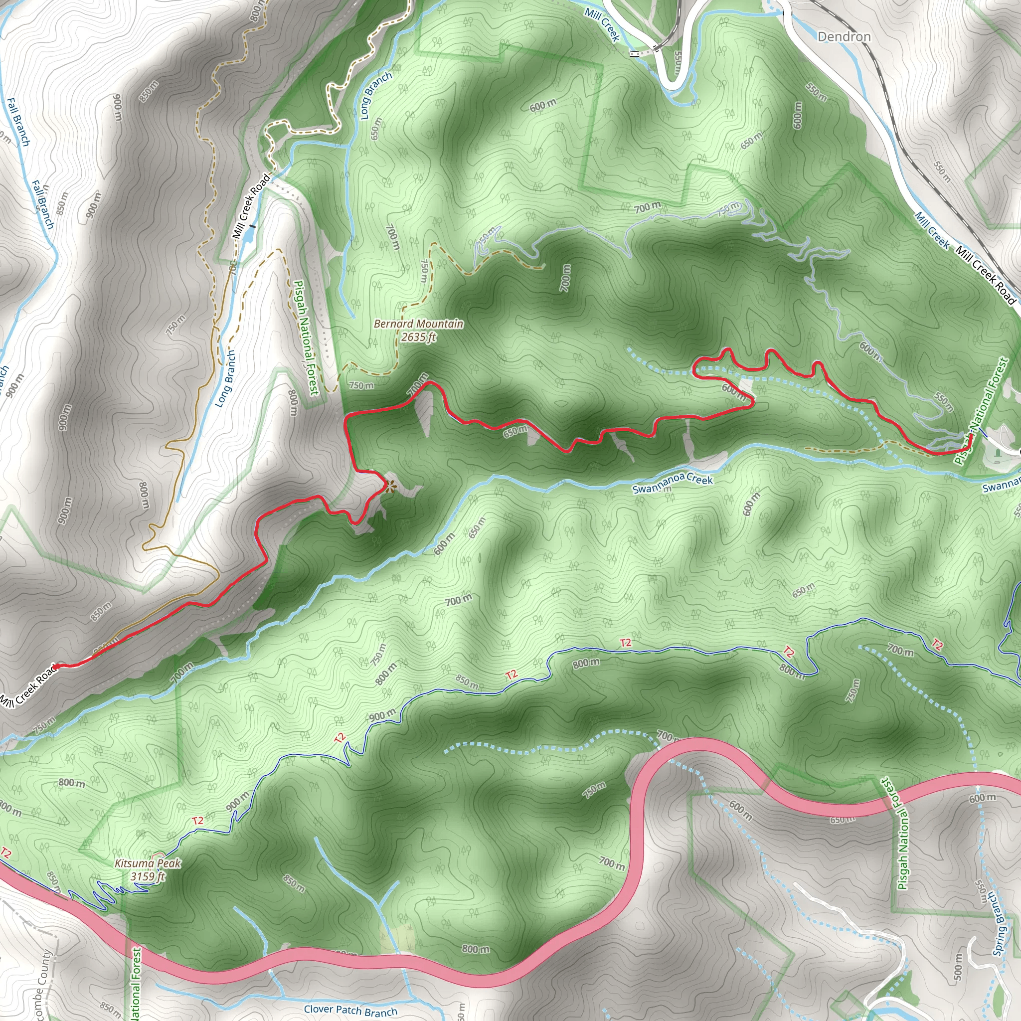 Point Lookout Trail mobile static map