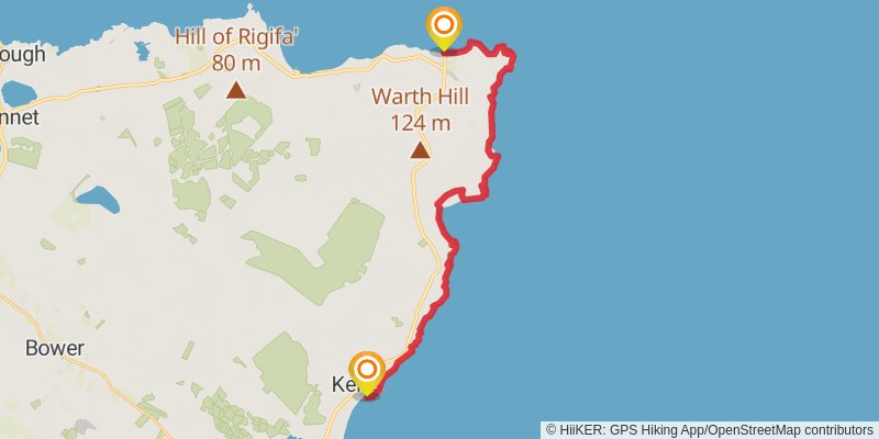 John o'Groats Trail stage 14 Map