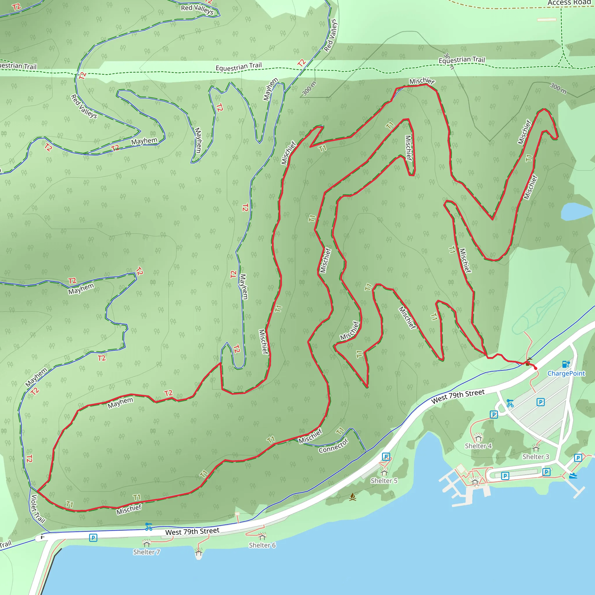 Orange Loop Trail mobile static map