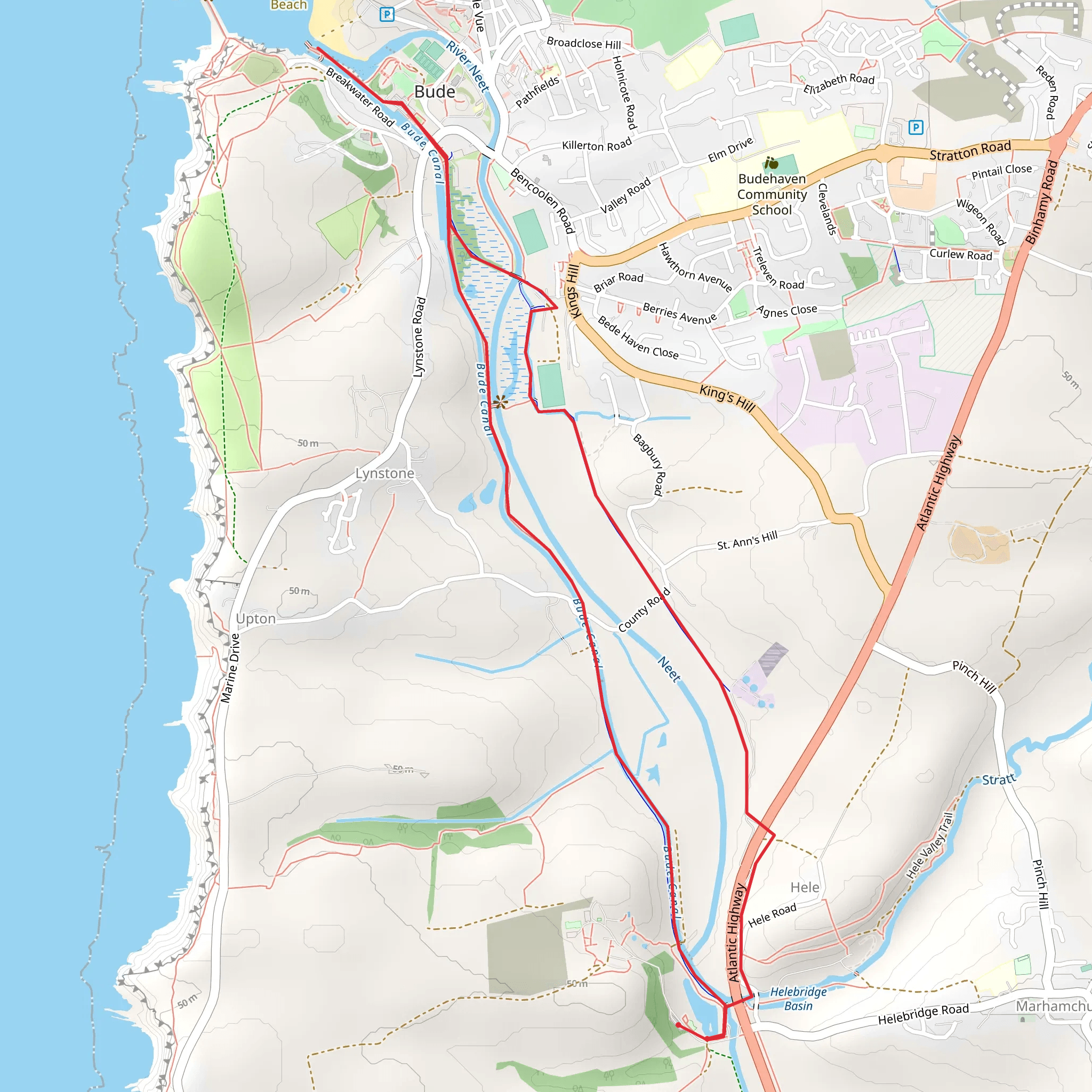 Whalesborough Farm - Bude Valley mobile static map