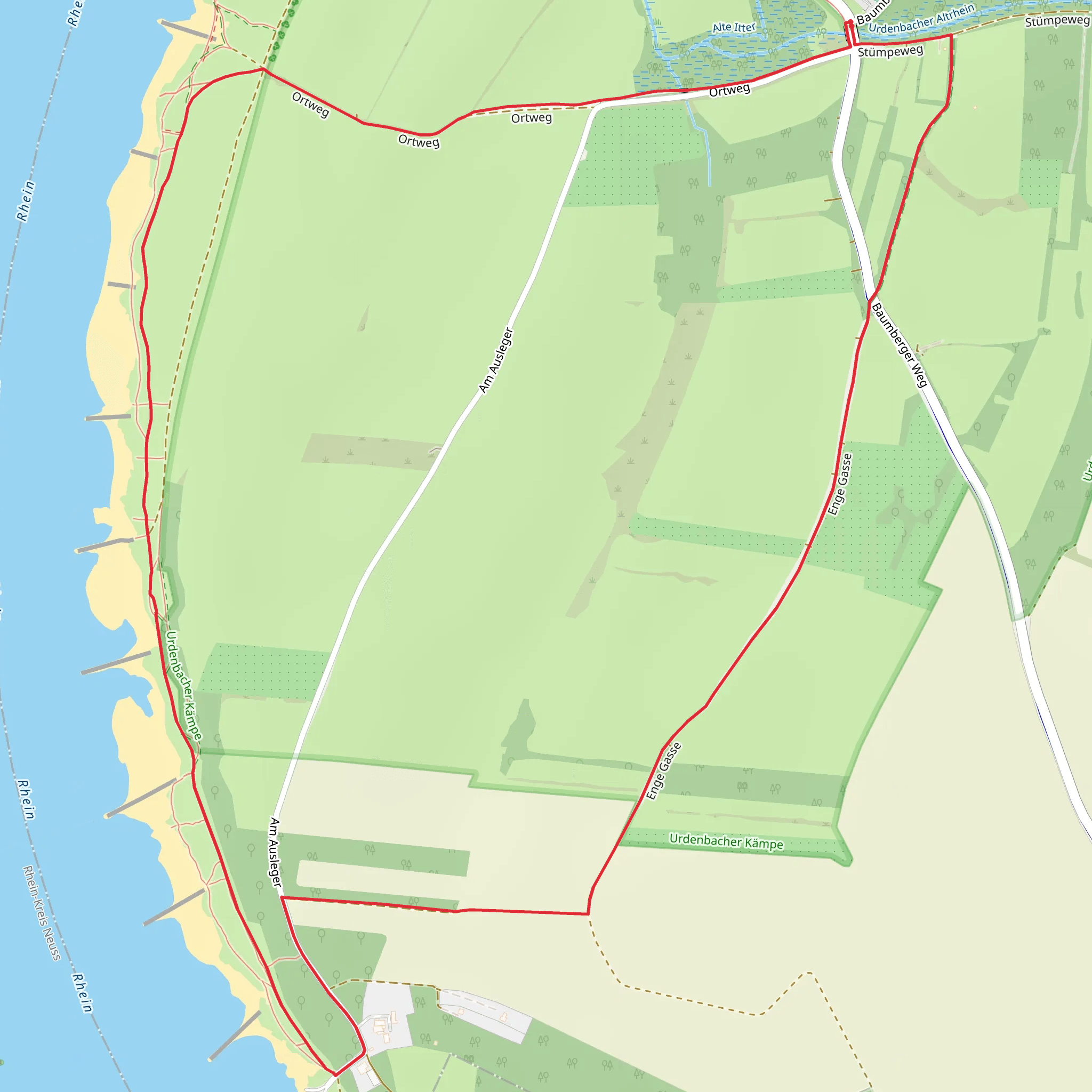 Urdenbach Loop mobile static map