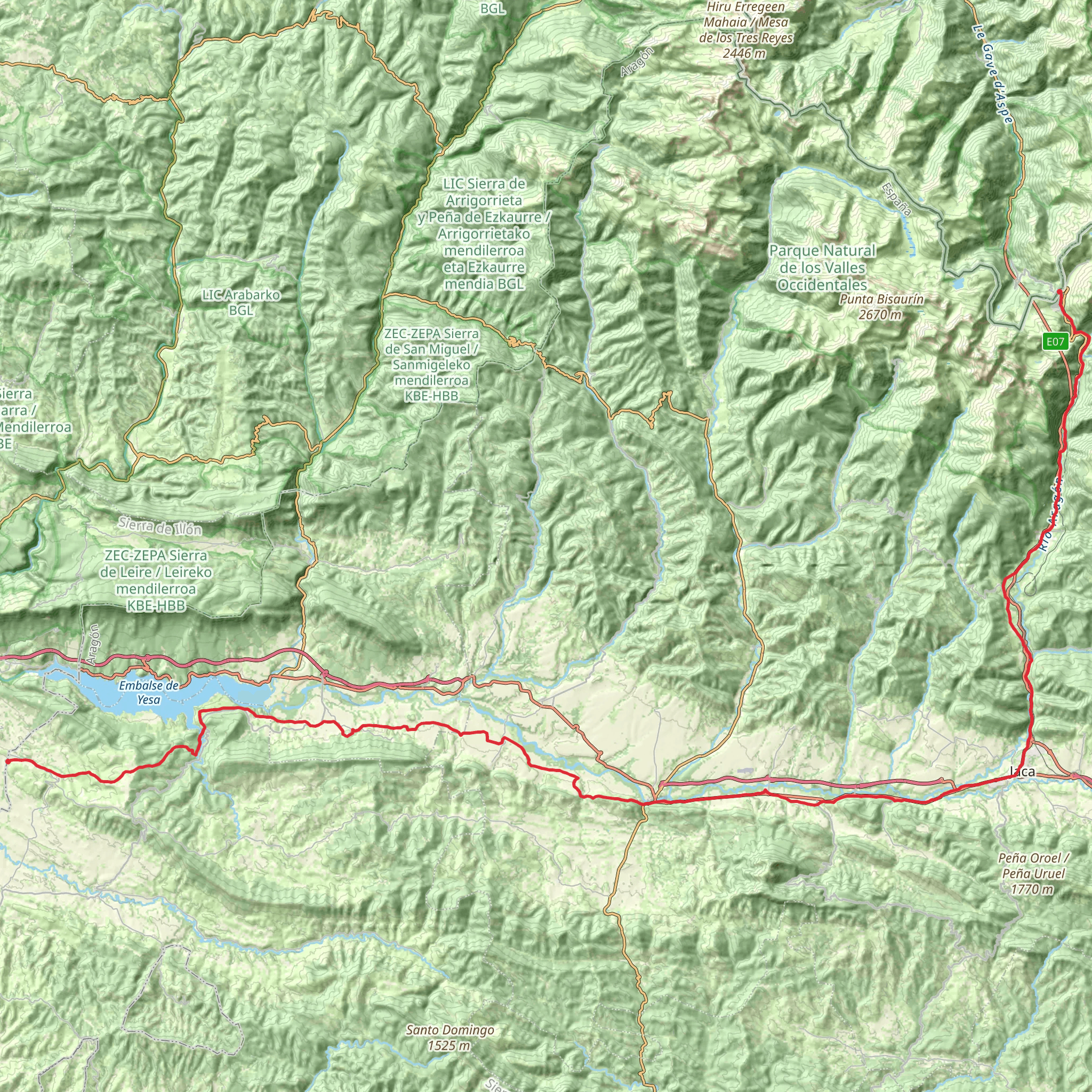 GR 65-3 - Santiago's Road - Aragon mobile static map