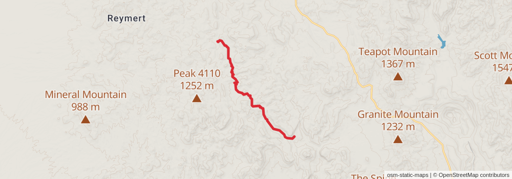 Grand Enchantment Trail stage 6 Map