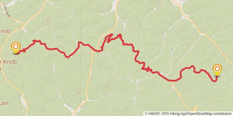 American Discovery Trail North Route stage 75 Map