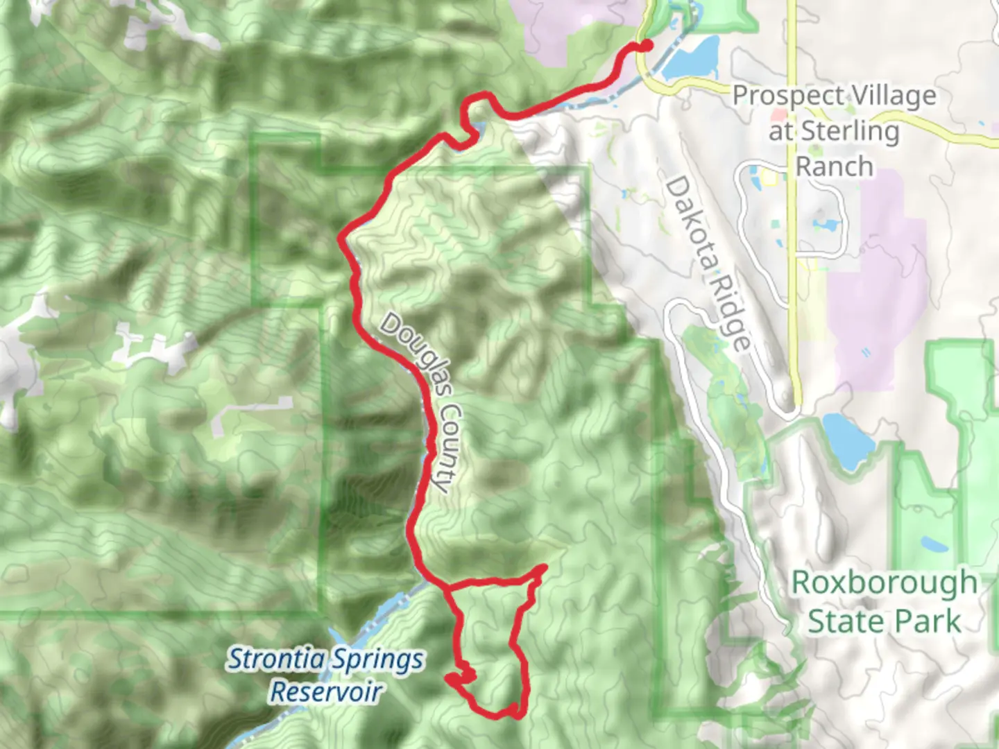 An image depicting the trail Colorado Trail from Platte Canyon Reservoir and its surrounding area.