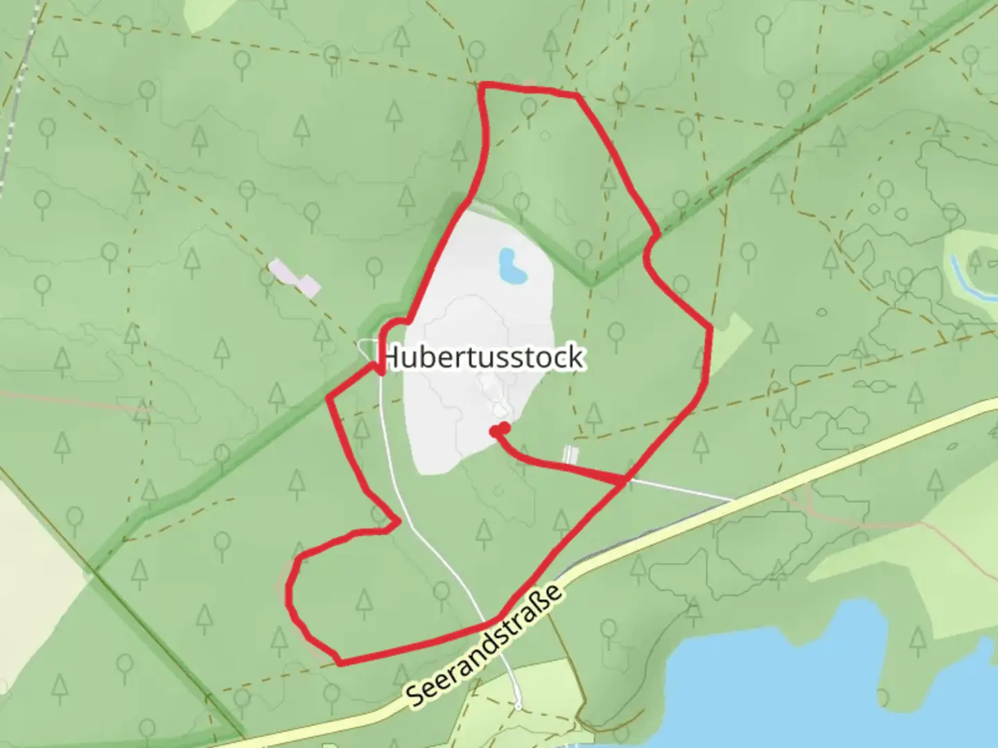 An image depicting the trail Rundwanderweg Hubertusstock Loop and its surrounding area.